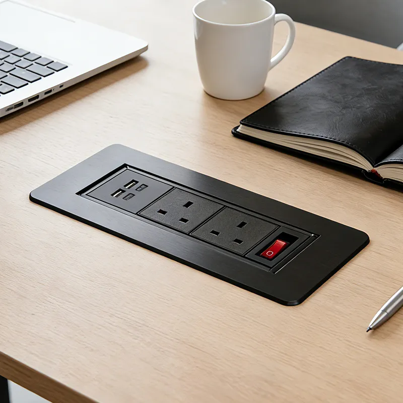Power & Connectivity Solutions manual rotating desk sockets & modules