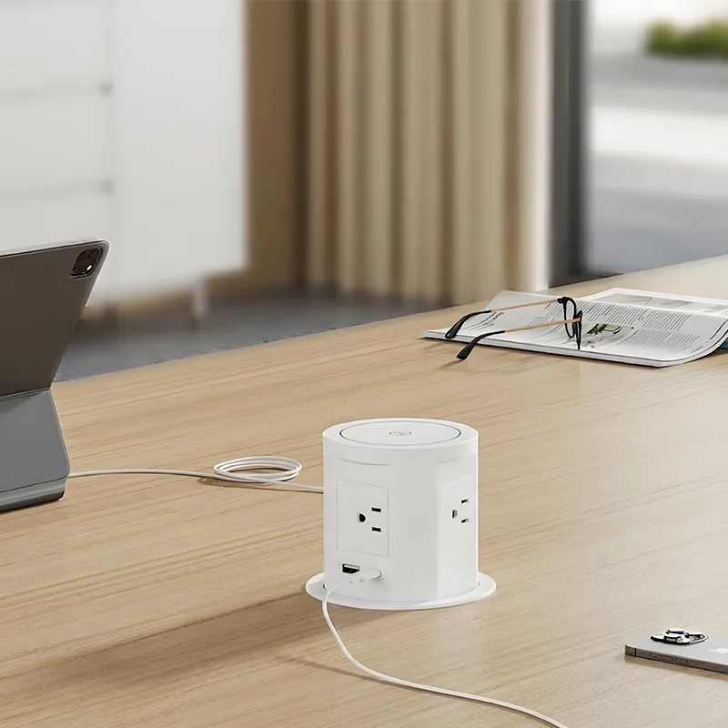 Power & Connectivity Solutions pneumatic pop up desk sockets