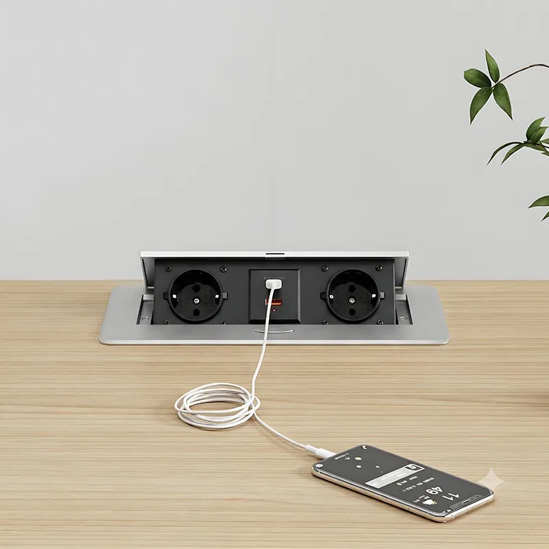 Power & Connectivity Solutions pop up desk sockets & modules