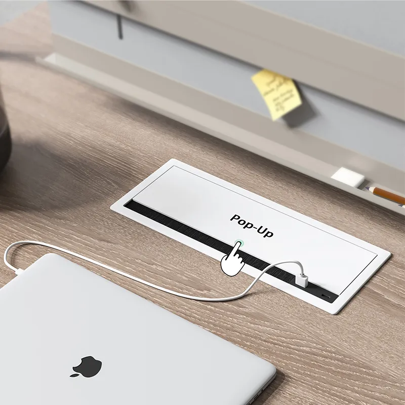 Desk Cable Grommets sliding & pop up desk cable grommets