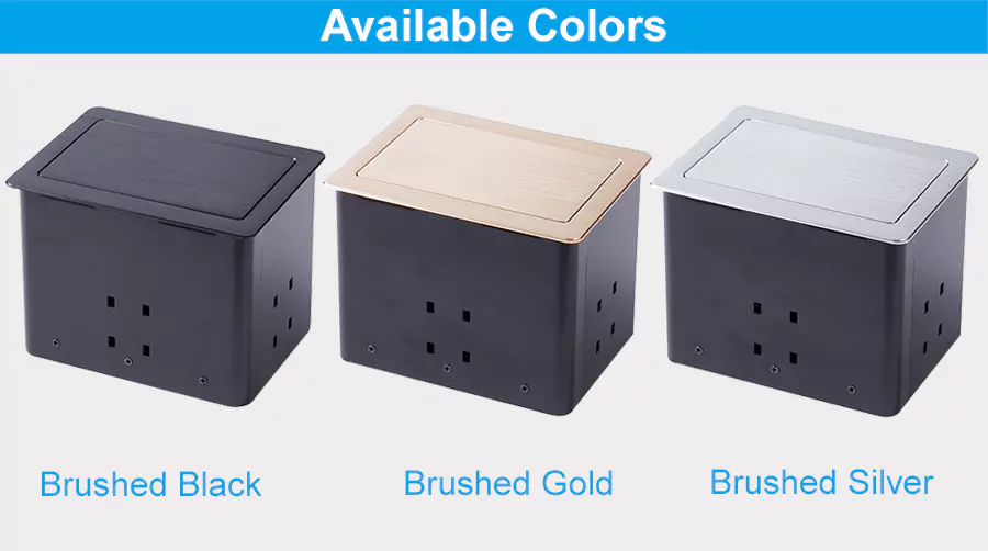 Multimedia Pneumatic Pop-Up Desk Power Sockets with 3.5 Audio VGA for office | Nicolet NPR-1752 Multimedia Pneumatic Pop-Up Desk Power Sockets