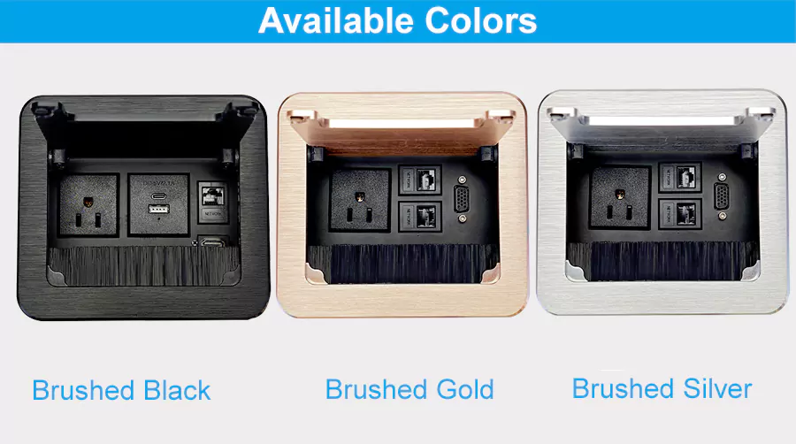 Multifunctional Flip-Up Desk Sockets with USB