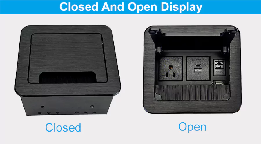Multifunctional Flip-Up Desk Sockets with USB