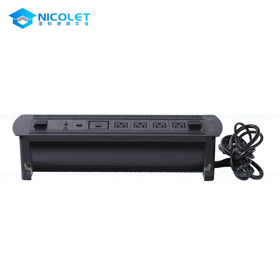 Motorized Rotating Desk Sockets & Modules Customized Motorized Rotating Desk Socket