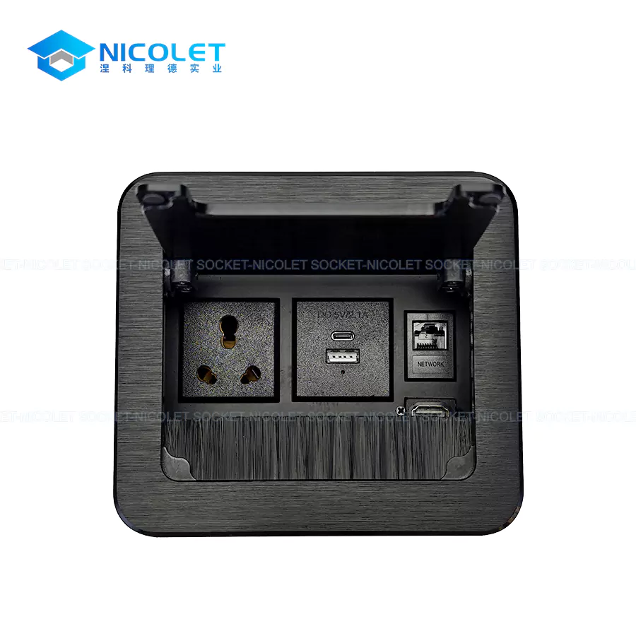 Multifunctional Flip-Up Desk Sockets with USB