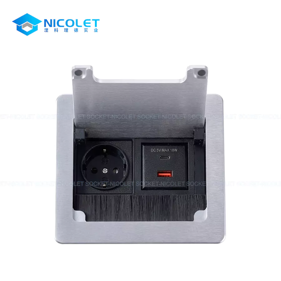 Multifunctional Flip-Up Desk Sockets with USB