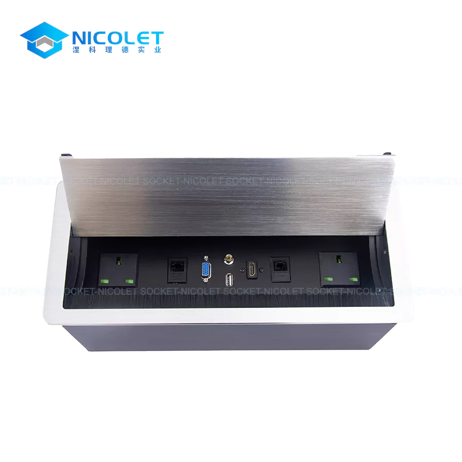 Flip-Up Desk Sockets with HDMI