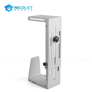 Heavy-Duty Ergonomic Under-Desk CPU Holder