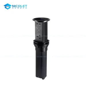 Motorized Pop-Up Desk Sockets