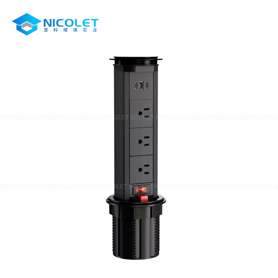Manual Pull-Up Desk Sockets Manual Pull-Up Desk Sockets