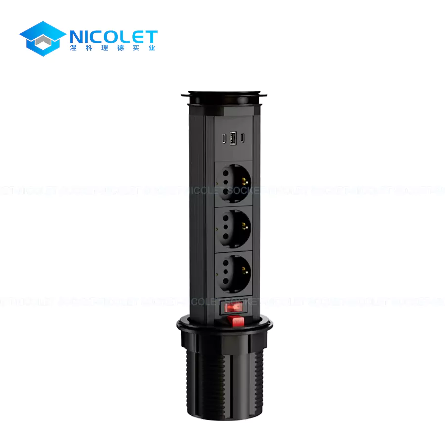 Manual Pull-Up Desk Sockets Manual Pull-Up Desk Sockets