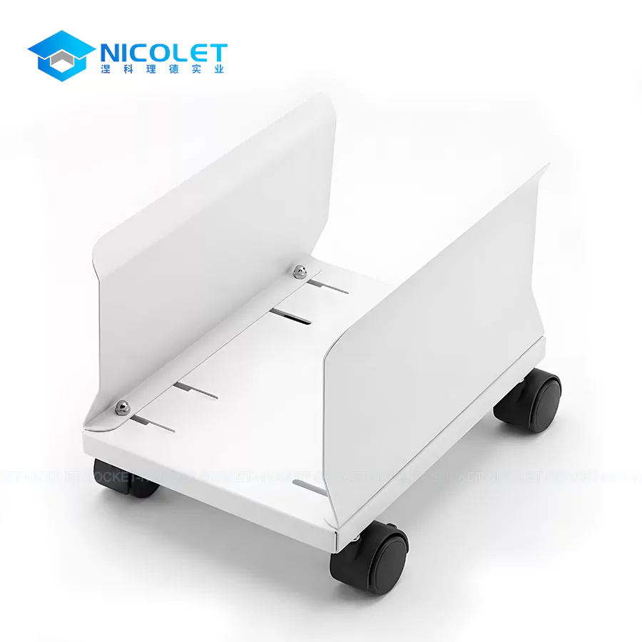 npz 11 mobile adjustable cpu holder with swivel casters | nicolet workspace Mobile Adjustable CPU Holder