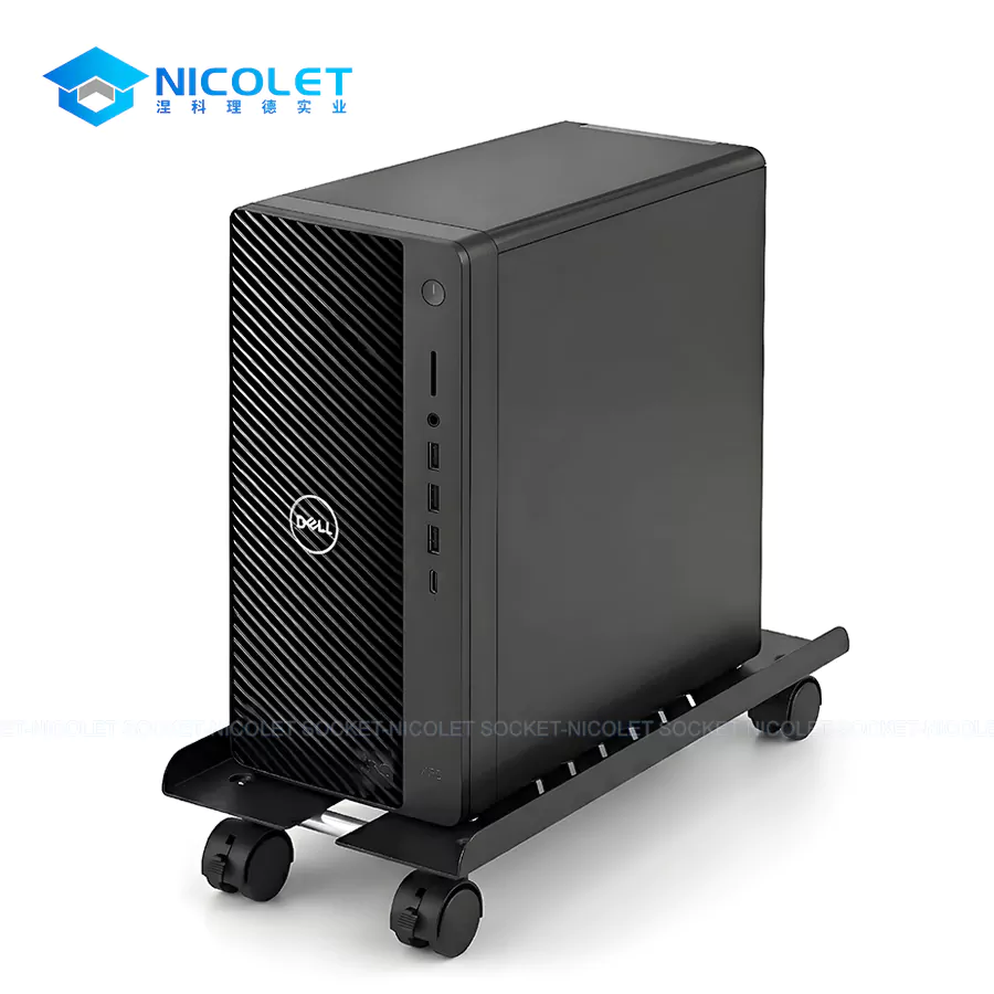 npz 6 mobile cpu holder with swivel casters | nicolet workspace Mobile CPU Holder with Swivel Casters