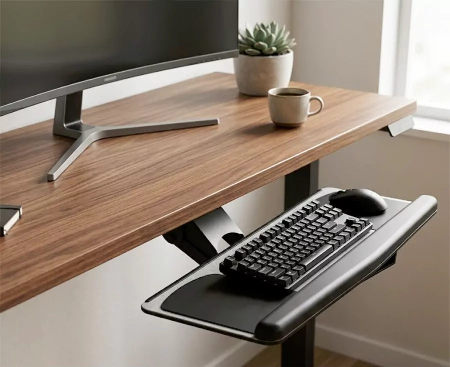 npk 10 under desk keyboard tray | nicolet workspace NPK-10 Under-Desk Keyboard Tray