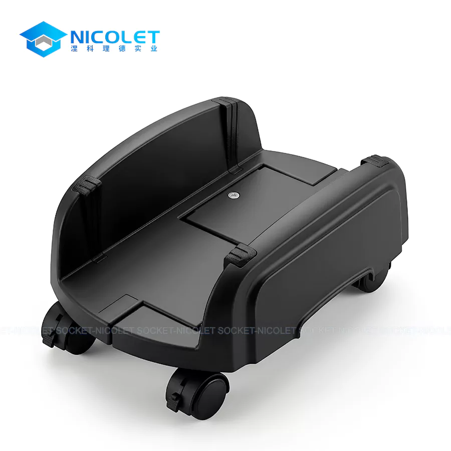 npz 3 adjustable mobile cpu stand with casters | abs plastic | nicolet workspace NPZ-3 Adjustable Mobile CPU Stand with Casters