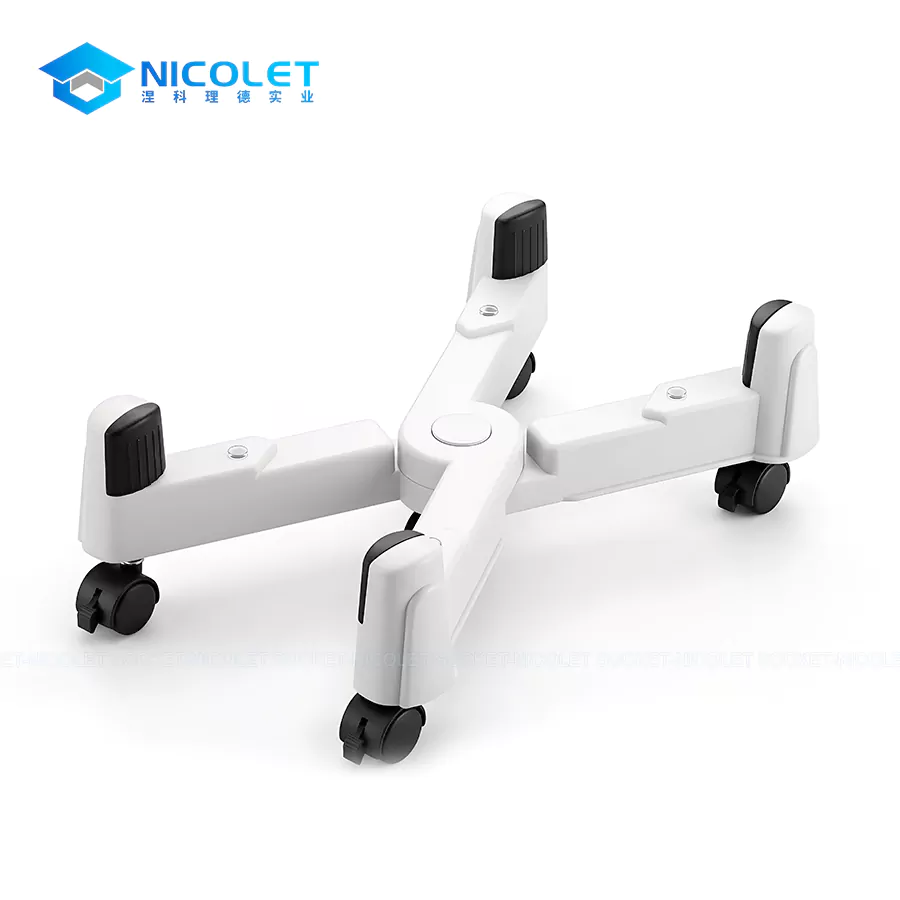 CPU Holders & Mounts Nicolet Workspace NPZ-4 universal Adjustable mobile CPU stand cart with 360 swivel casters
