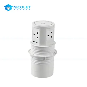Pneumatic Pop-Up Desk Sockets