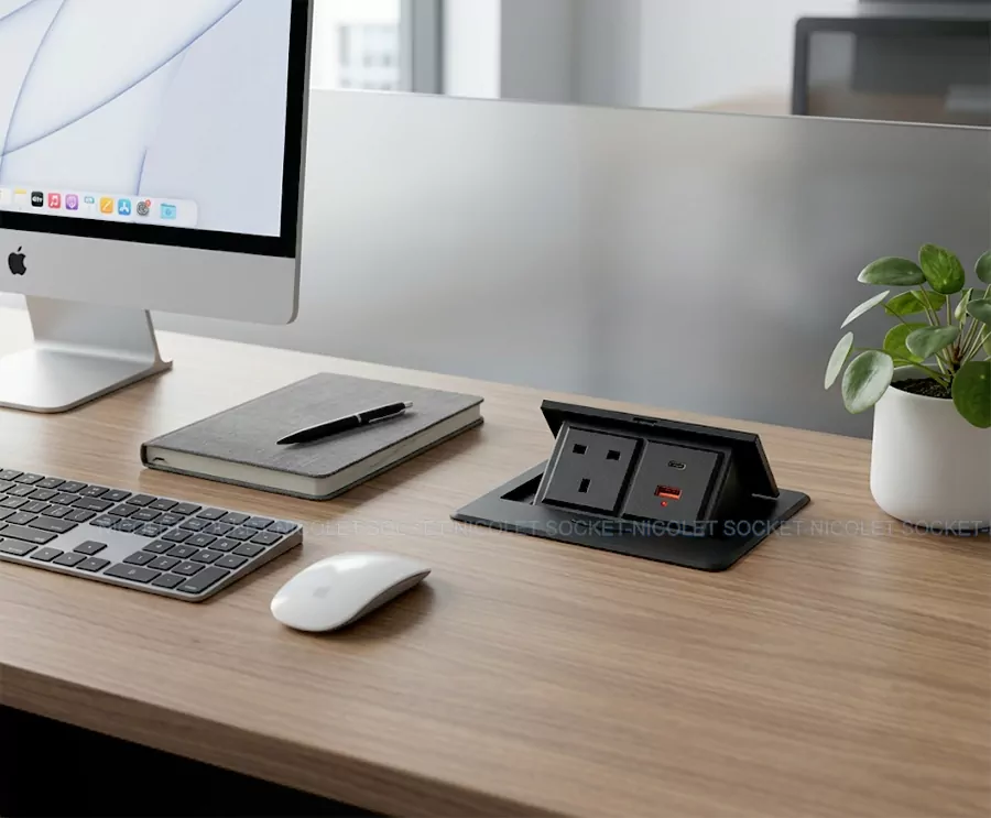 AU Recessed Power Outlet OEM Pop-Up Desktop Sockets With USB for office | Nicolet NPR-027 OEM Pop-Up Desktop Sockets
