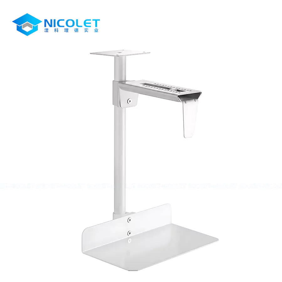 nlc 05 adjustable under desk cpu mount | cold rolled steel | nicolet workspace Cold-rolled steel under-desk CPU Mount