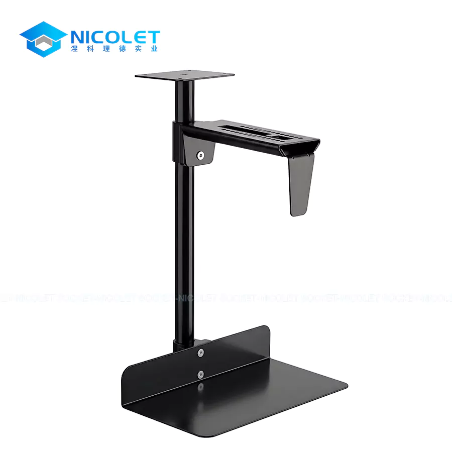nlc 05 adjustable under desk cpu mount | cold rolled steel | nicolet workspace Cold-rolled steel under-desk CPU Mount