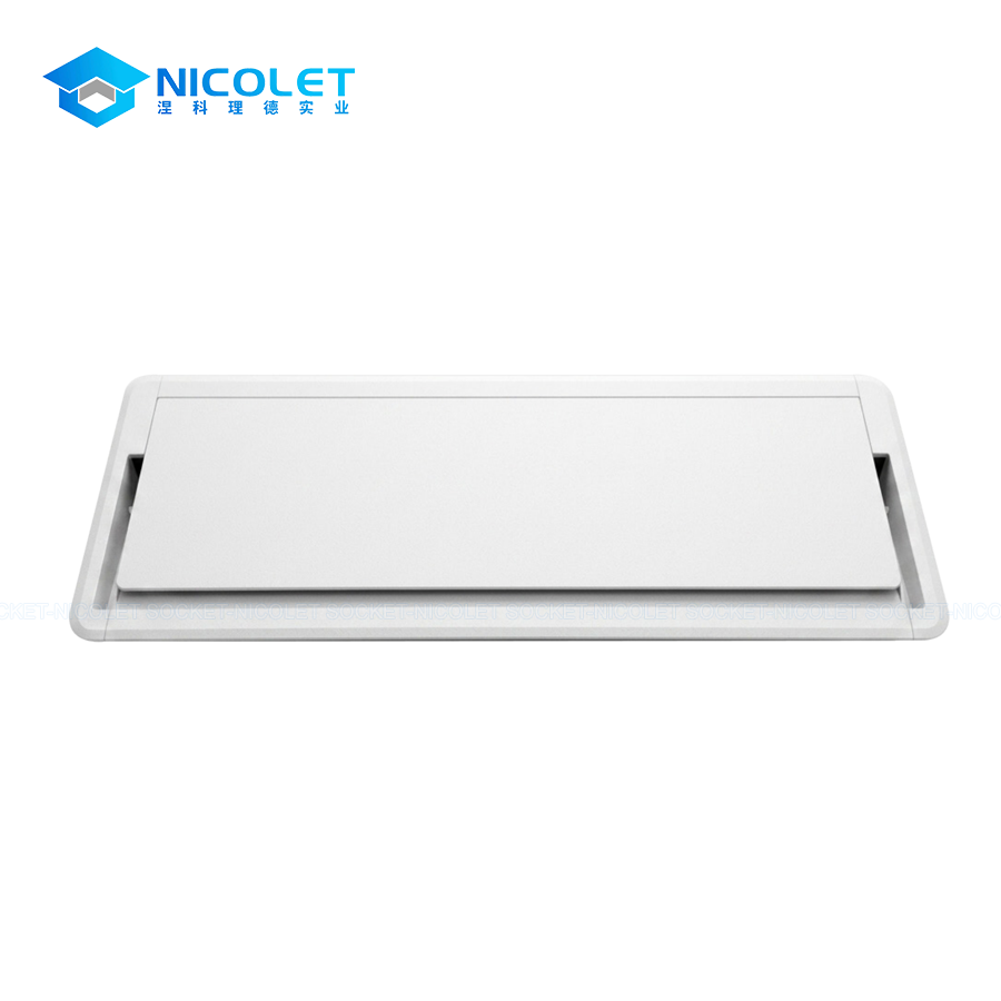 premium npg 21 soft close 3 sided cable access desk grommet | nicolet workspace 3-sided cable access Desk grommet
