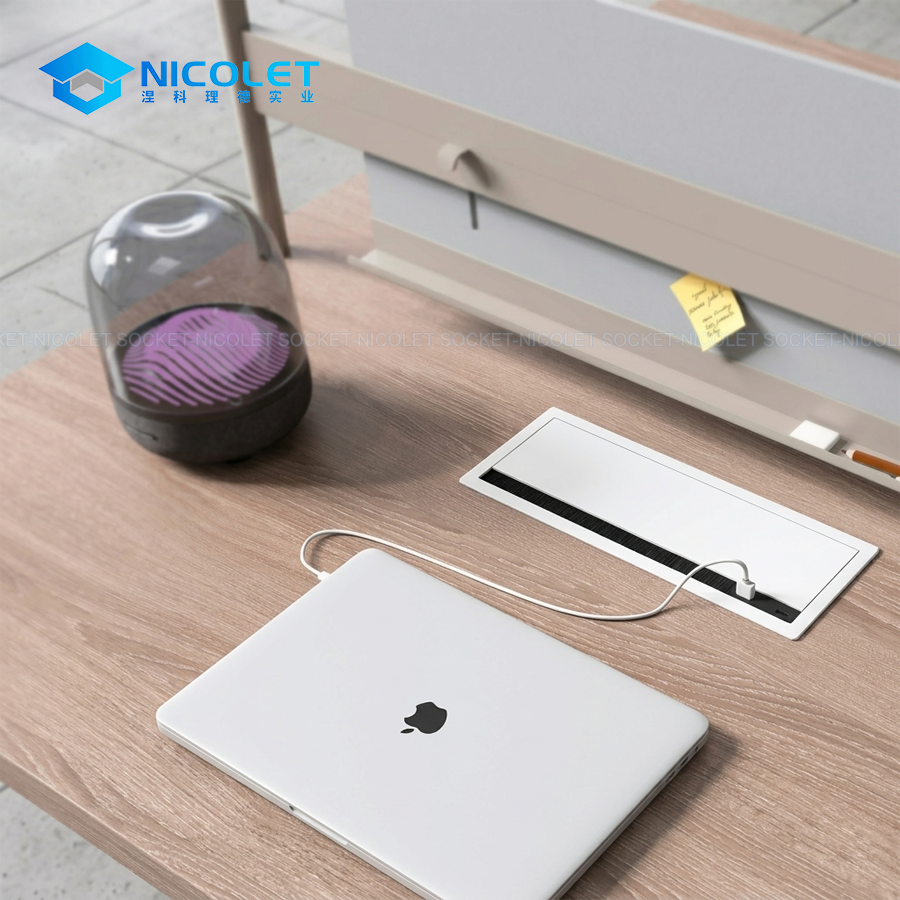 built in usb desk cable grommet 20w fast charge (npg 16) | nicolet workspace Built-in USB Desk Cable Grommet