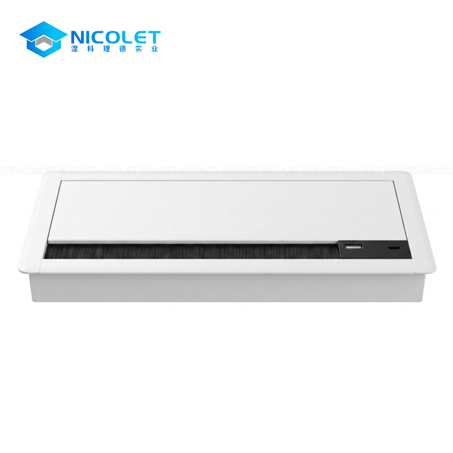 built in usb desk cable grommet 20w fast charge (npg 16) | nicolet workspace Built-in USB Desk Cable Grommet