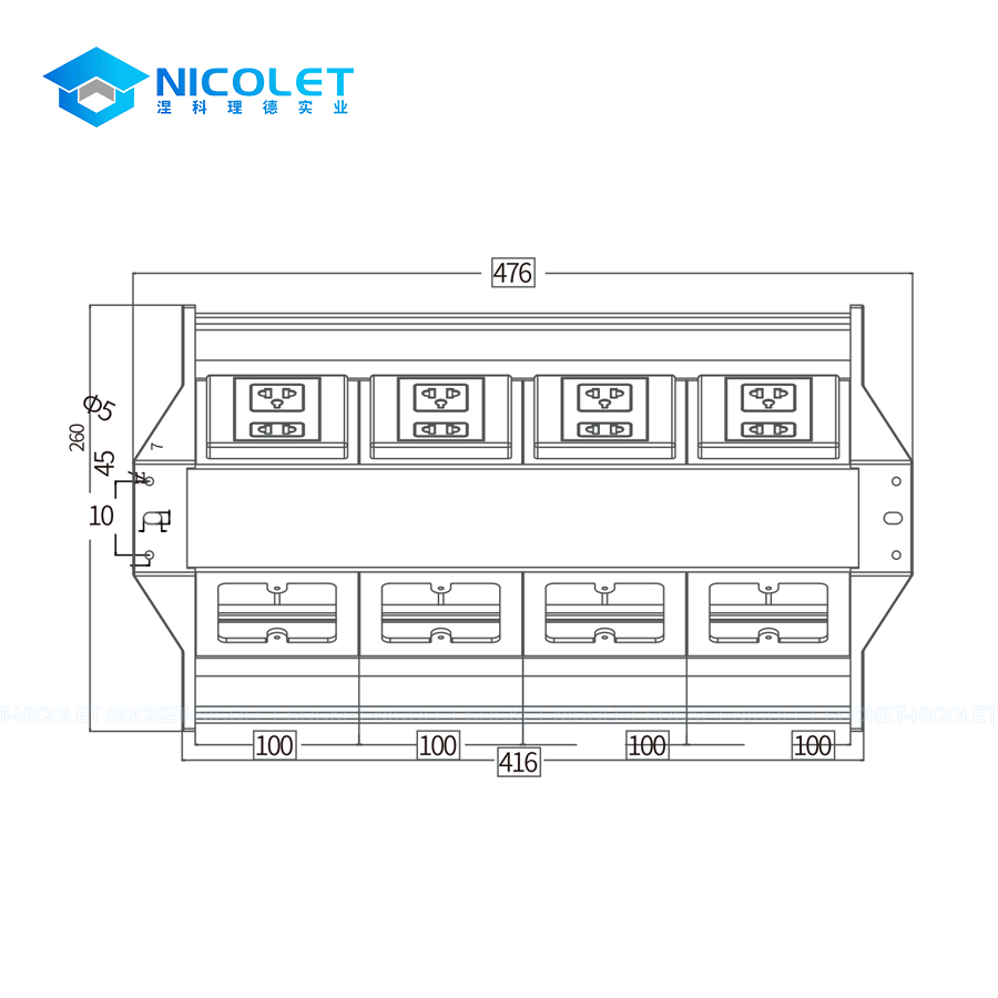 office furniture cable management oem under desk trays npe 32 | nicolet workspace Cable Management OEM Under-Desk Trays