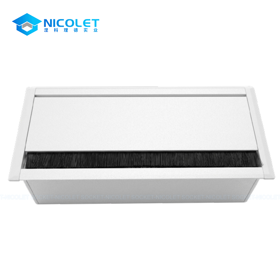 Cable Boxes with Modular Frames Aluminum Conference Table Cable Grommet Box
