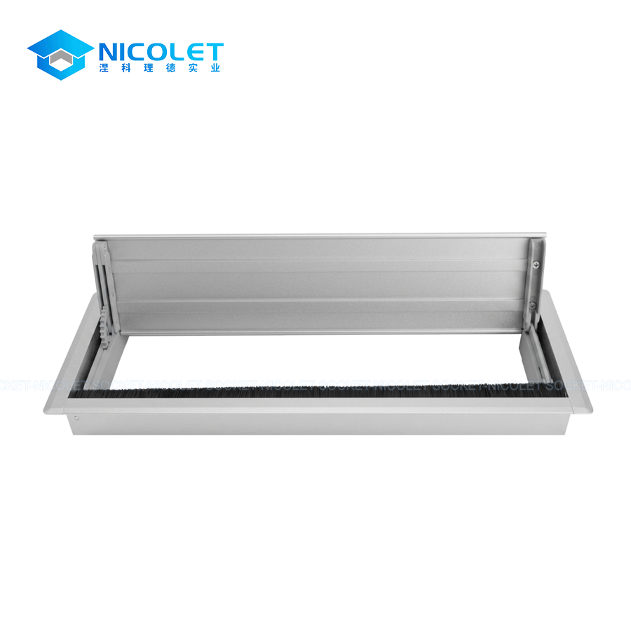 wholesale npg 22 aluminium dual flip desk cable grommet | nicolet workspace Dual Flip Desk Cable Grommet