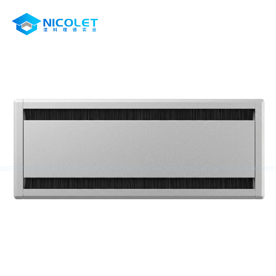 wholesale npg 22 aluminium dual flip desk cable grommet | nicolet workspace Dual Flip Desk Cable Grommet
