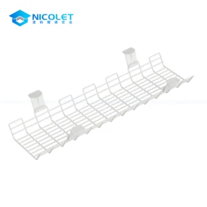 Under-Desk Wire Mesh Cable Basket