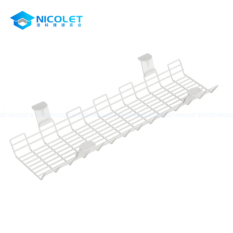Wire Mesh Cable Baskets Under-Desk Wire Mesh Cable Basket
