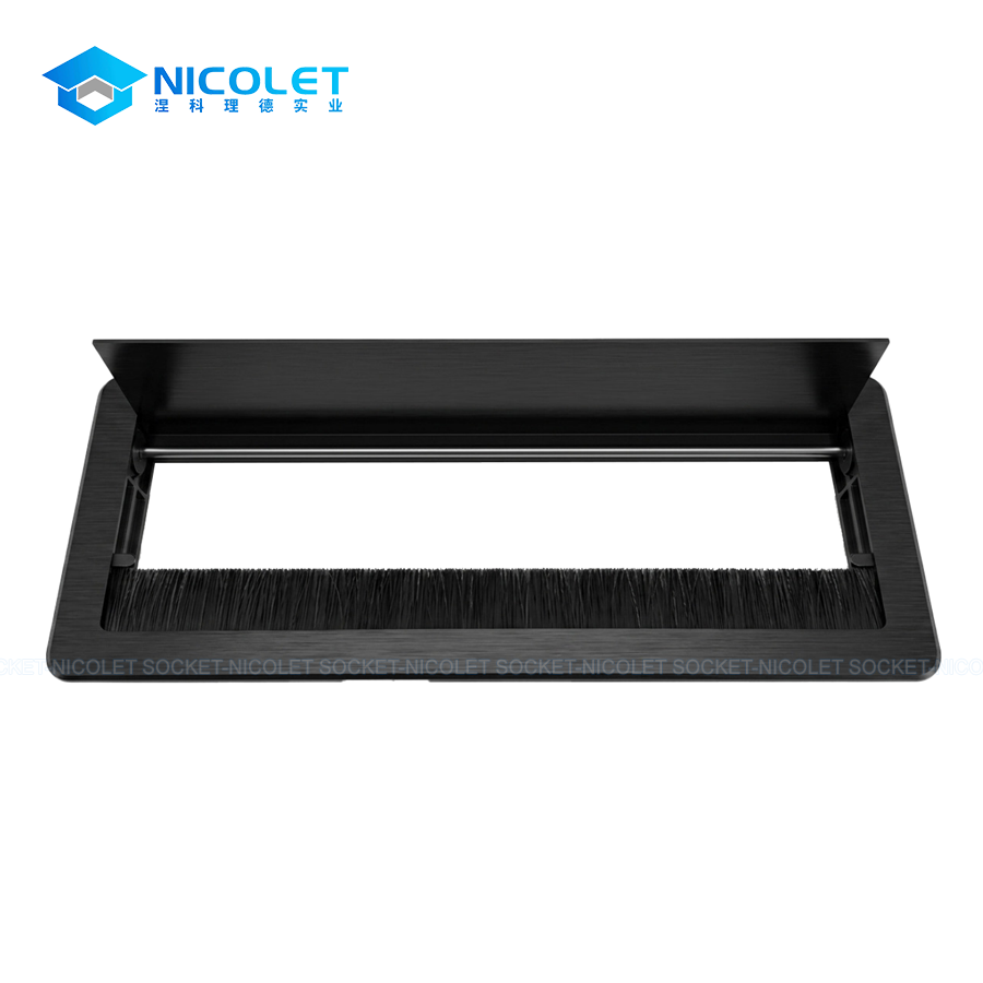 wholesale npg 13 soft close aluminium table cable grommet | nicolet workspace Table Cable Grommet