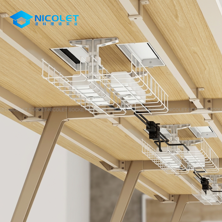 heavy duty under desk cable basket npb 01 | nicolet workspace Under-Desk Cable Basket