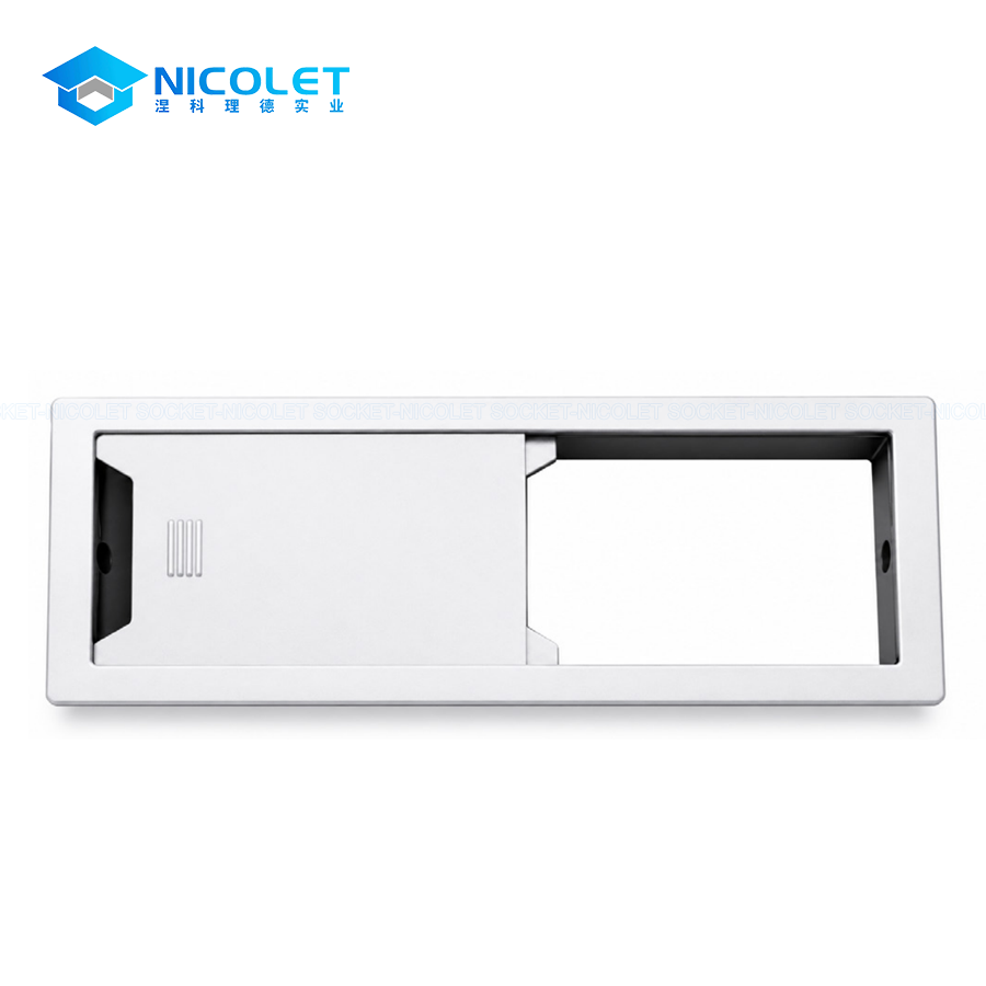 Sliding & Pop-Up Desk Cable Grommets dual sliding desk cable grommet