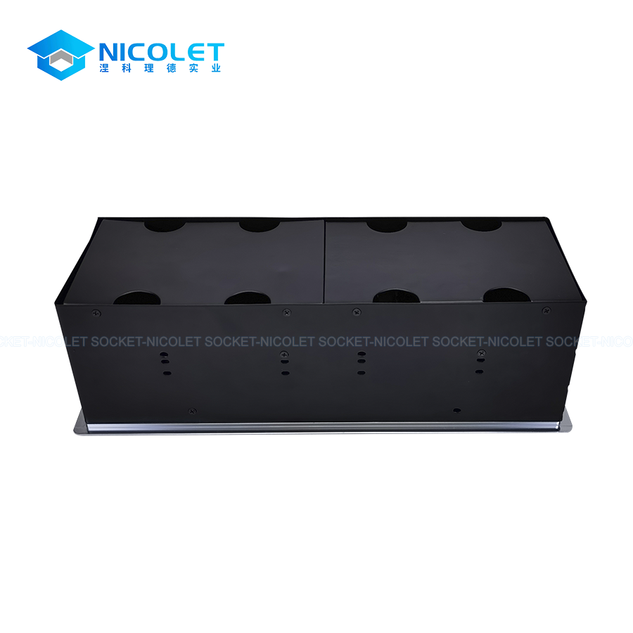 au flip up desktop power socket with wireless charger npr l0351 | nicolet workspace AU Flip-Up Desktop Power Socket Supplier