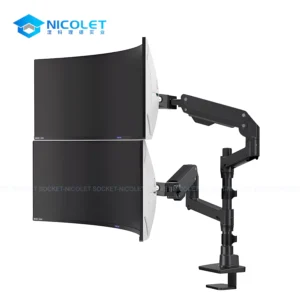 Dual Gas Spring Monitor Arm