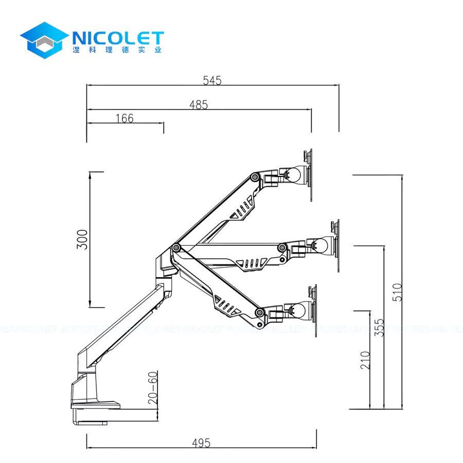 heavy duty monitor arm (2) Heavy Duty Monitor Arm
