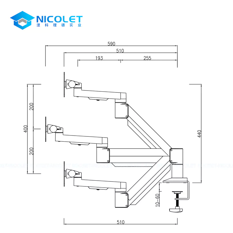 Gas Spring Monitor Arms OEM Monitor Arm