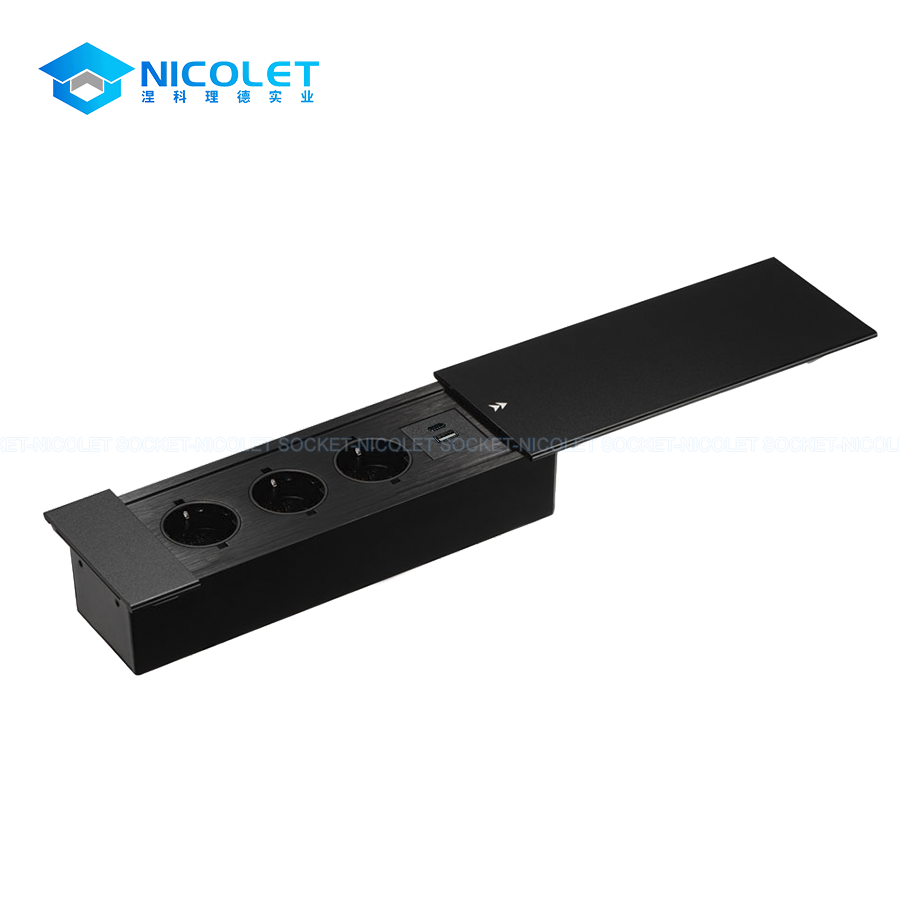 Sliding Desk Sockets & Modules OEM Sliding Desktop Outlet Manufacturer