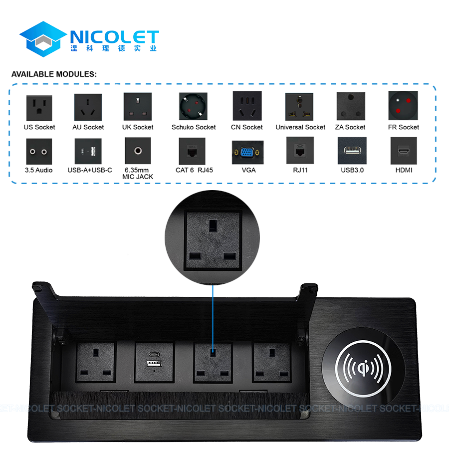npr l0352 us flip up oem desktop power socket supplier | nicolet workspace OEM desktop power socket supplier