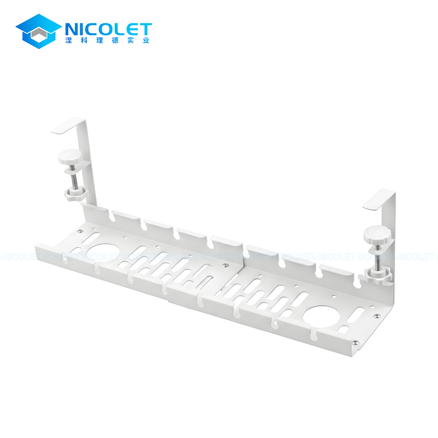 Wire Mesh Cable Baskets Wholesale Clamp-On Cable Management Tray