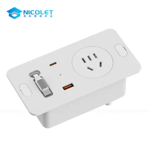 recessed power socket
