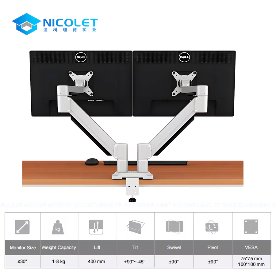 bulk dual monitor desk mount (2) bulk dual monitor desk mount