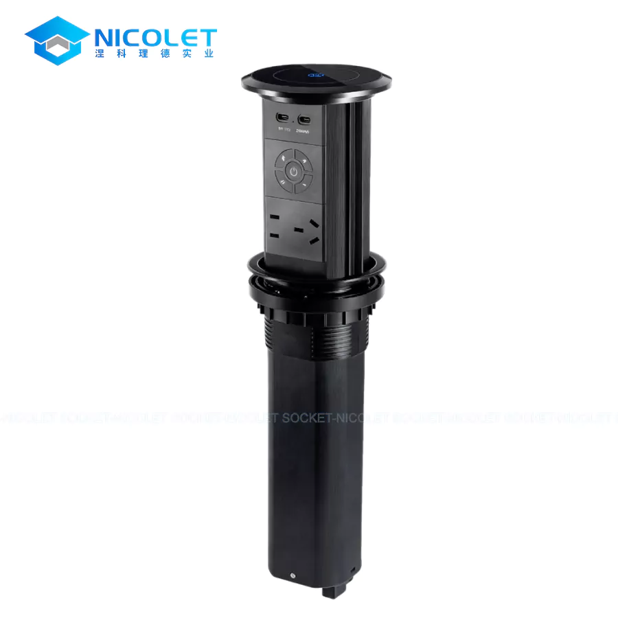 pop up desktop power socket (1) Pop-Up Desktop Power Socket