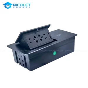 Pop-Up Recessed Desk Power Outlet