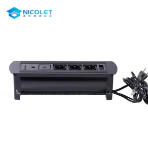 Rotating Schuko Desk Power Socket