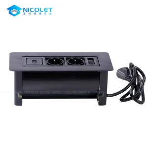 Schuko socket desktop power module